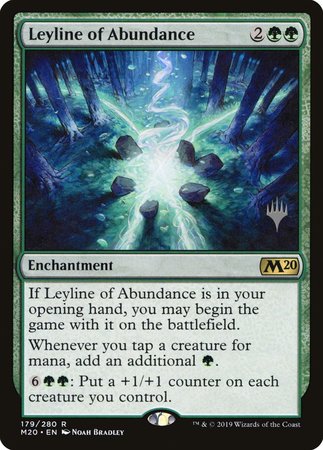 Leyline of Abundance [Core Set 2020 Promos] | The Time Vault CA