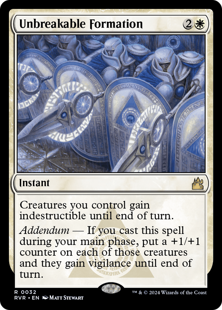 Unbreakable Formation [Ravnica Remastered] | The Time Vault CA