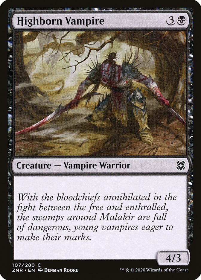 Highborn Vampire [Zendikar Rising] | The Time Vault CA