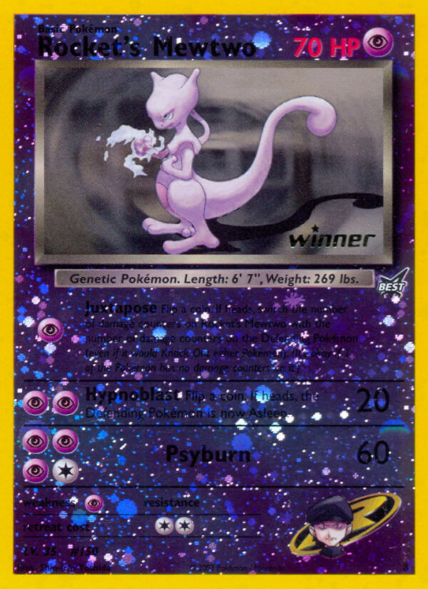 Rocket's Mewtwo (8) [Best of Promos] | The Time Vault CA