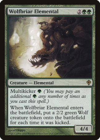 Wolfbriar Elemental [Worldwake] | The Time Vault CA