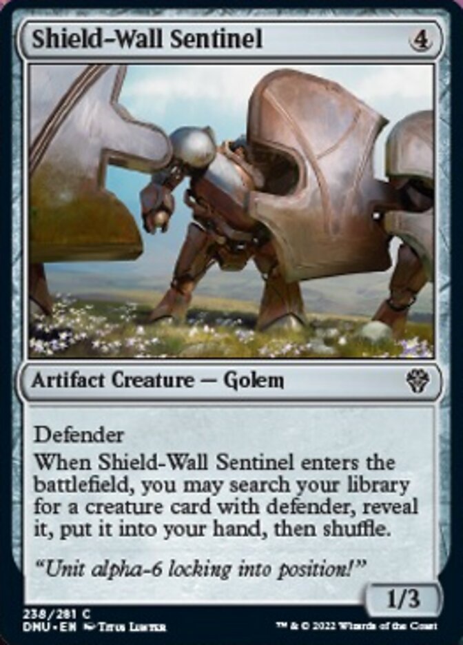 Shield-Wall Sentinel [Dominaria United] | The Time Vault CA