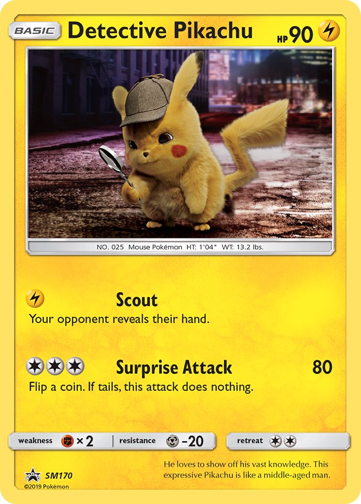 Detective Pikachu (SM170) [Sun & Moon: Black Star Promos] | The Time Vault CA