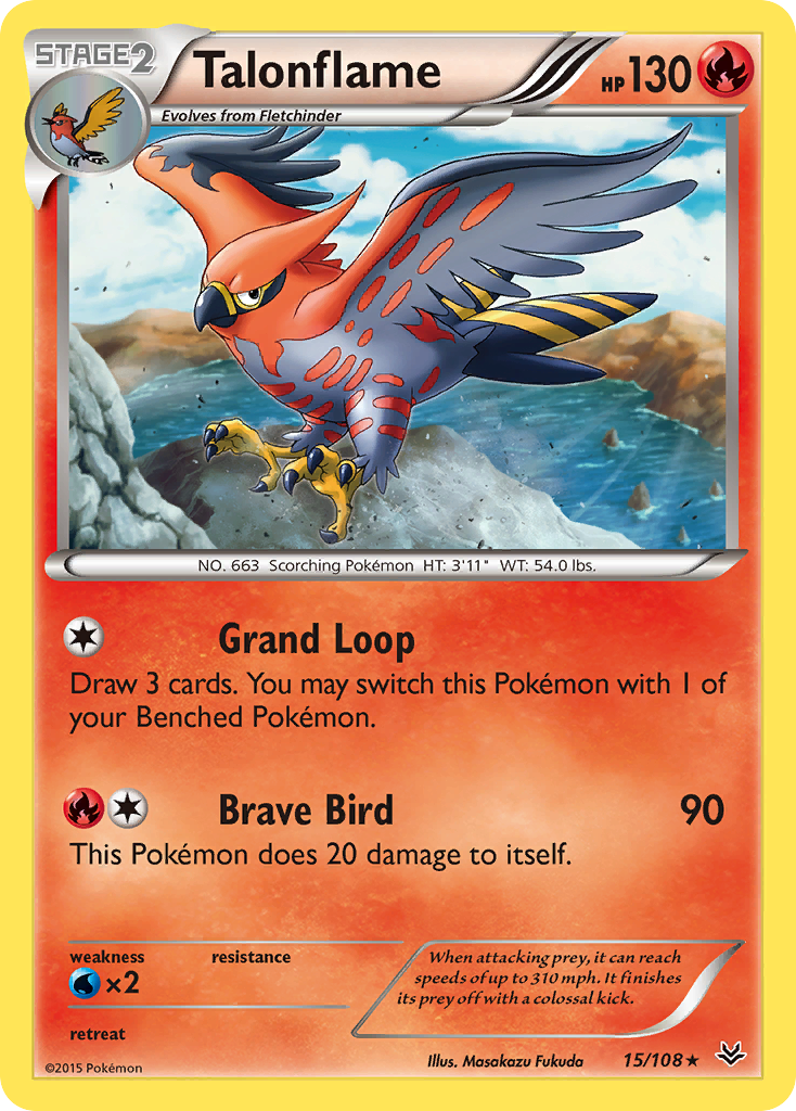 Talonflame (15/108) [XY: Roaring Skies] | The Time Vault CA