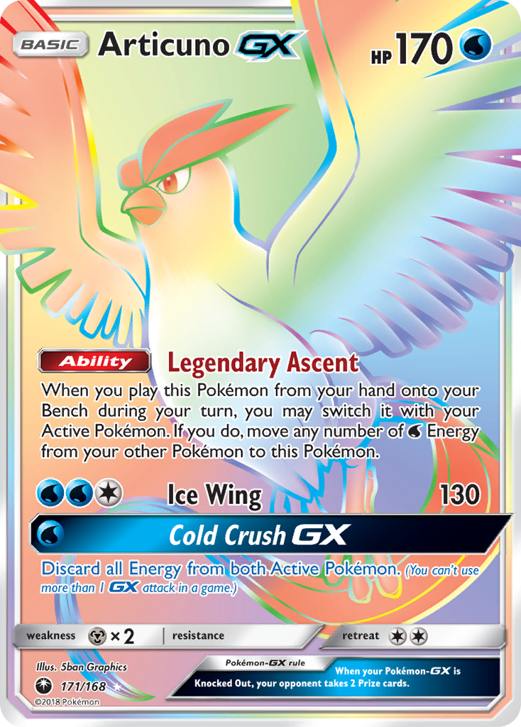 Articuno GX (171/168) [Sun & Moon: Celestial Storm] | The Time Vault CA