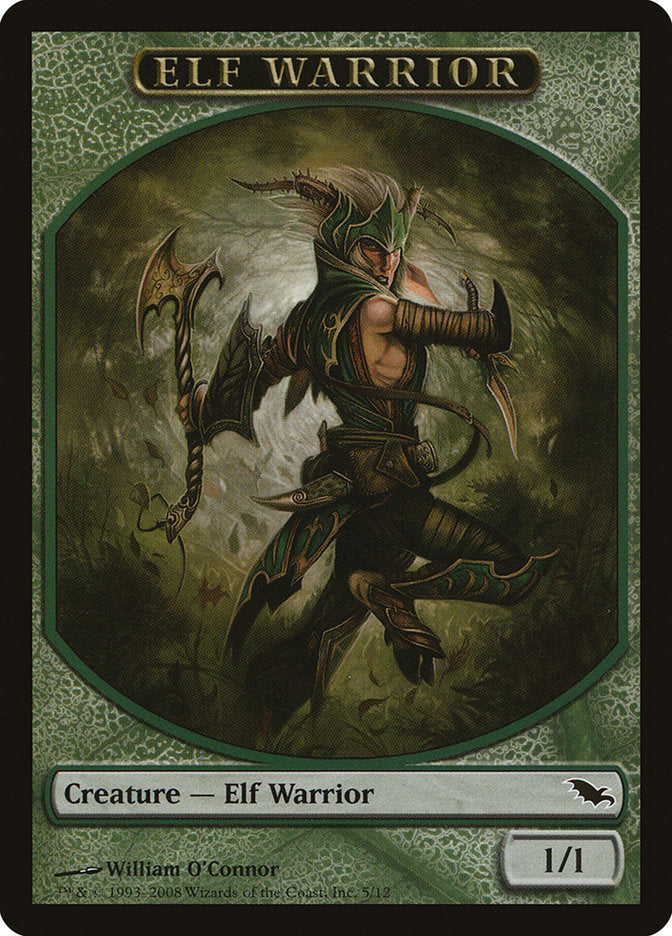 Elf Warrior (5/12) [Shadowmoor Tokens] | The Time Vault CA