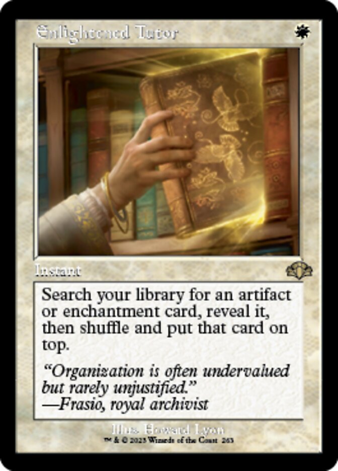 Enlightened Tutor (Retro) [Dominaria Remastered] | The Time Vault CA