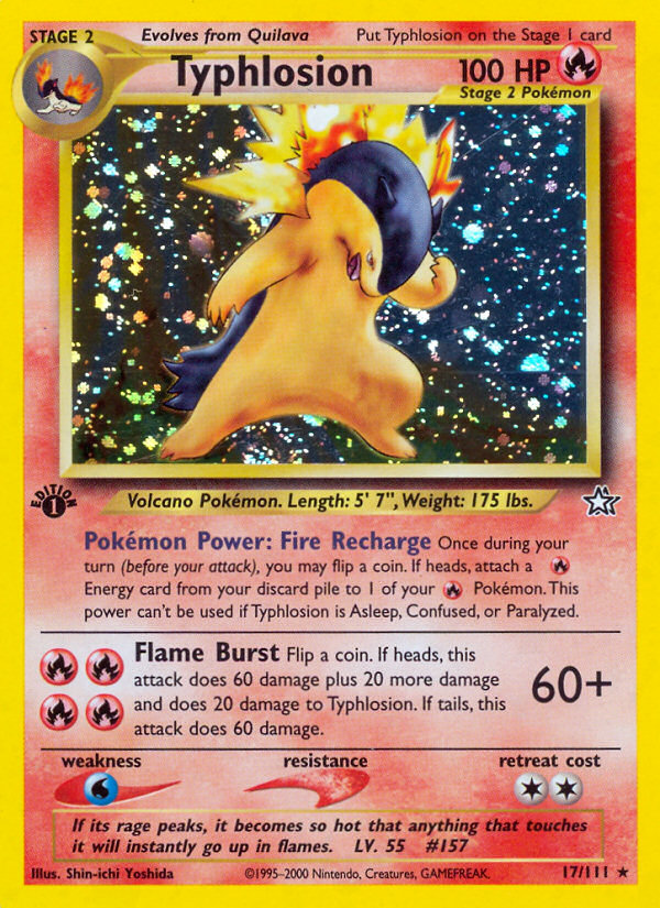 Typhlosion (17/111) [Neo Genesis 1st Edition] | The Time Vault CA