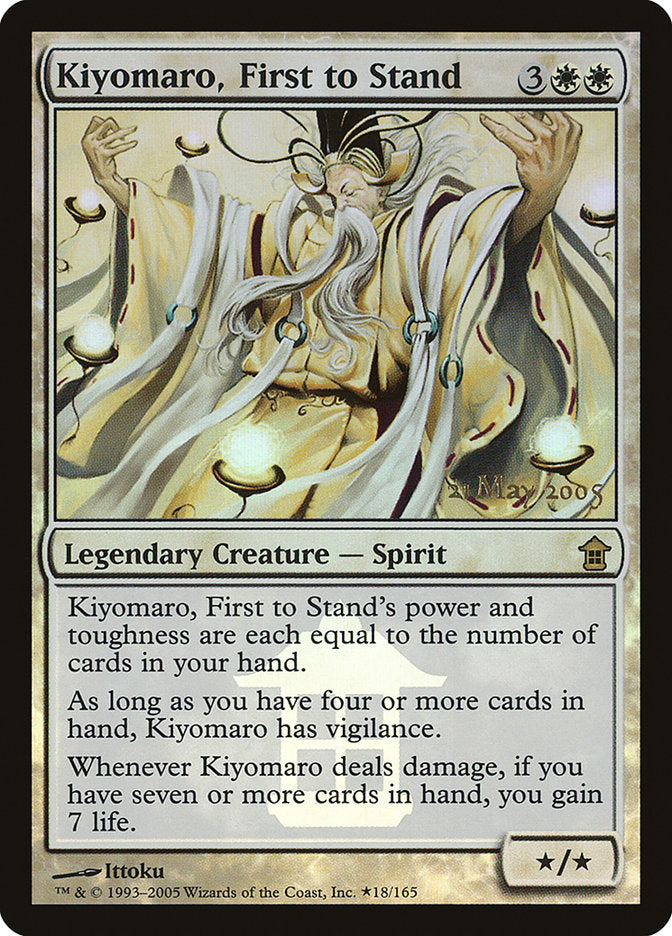 Kiyomaro, First to Stand [Saviors of Kamigawa Promos] | The Time Vault CA