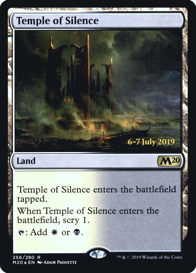 Temple of Silence  [Core Set 2020 Prerelease Promos] | The Time Vault CA