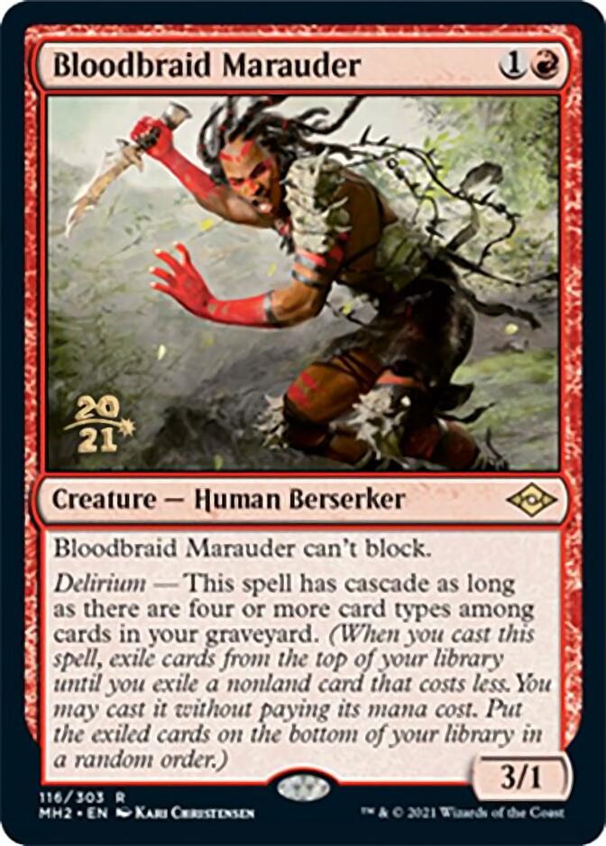 Bloodbraid Marauder [Modern Horizons 2 Prerelease Promos] | The Time Vault CA