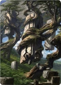 Forest 2 Art Card [Zendikar Rising Art Series] | The Time Vault CA