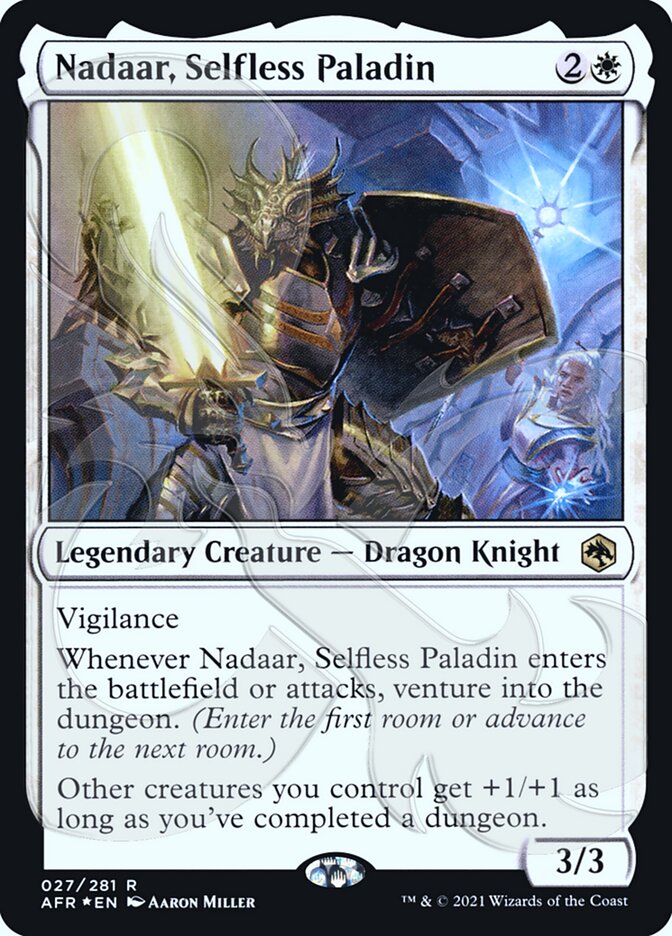 Nadaar, Selfless Paladin (Ampersand Promo) [Dungeons & Dragons: Adventures in the Forgotten Realms Promos] | The Time Vault CA