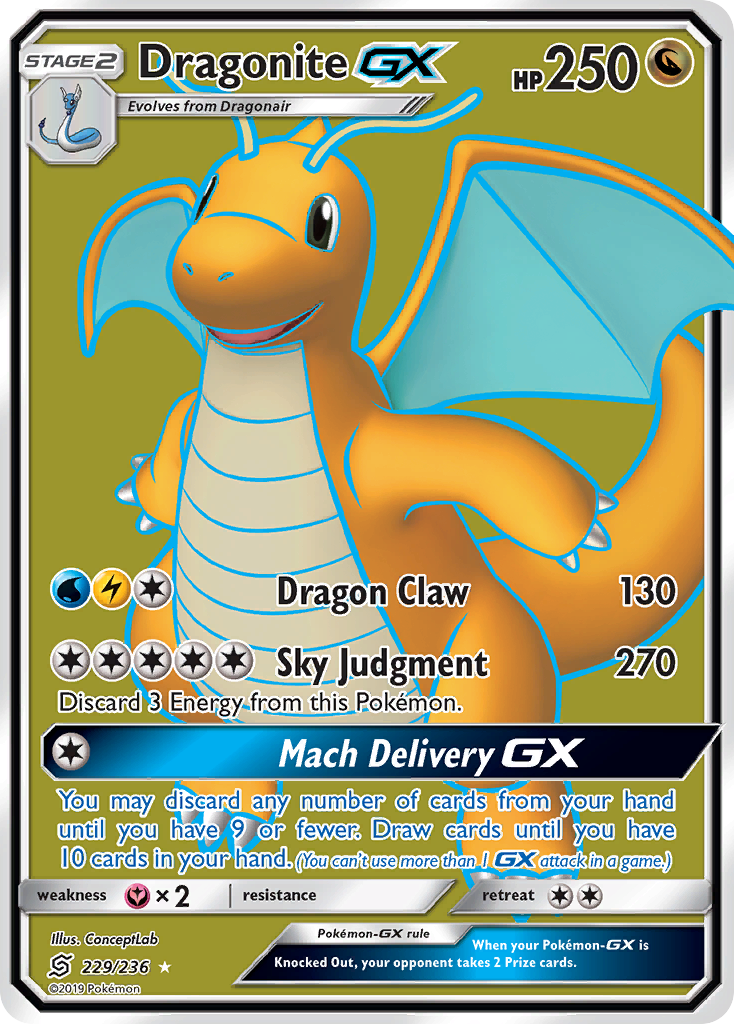 Dragonite GX (229/236) [Sun & Moon: Unified Minds] | The Time Vault CA