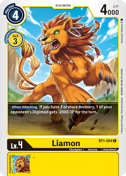 Liamon [BT1-054] [Release Special Booster Ver.1.0] | The Time Vault CA