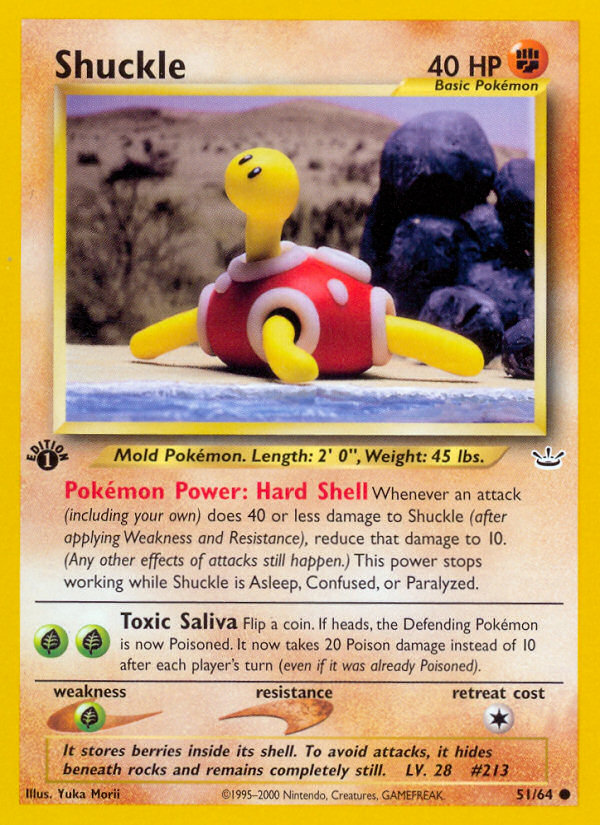 Shuckle (51/64) [Neo Revelation 1st Edition] | The Time Vault CA