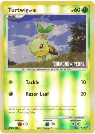 Turtwig (103/130) [Burger King Promos: 2008 Collection] | The Time Vault CA