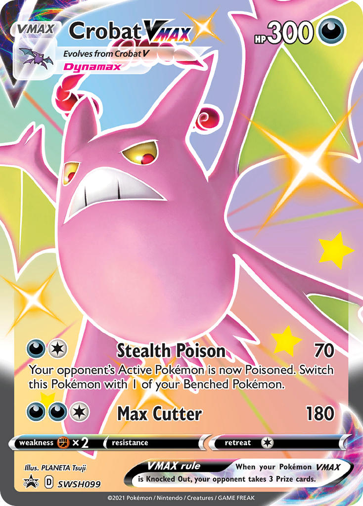 Crobat VMAX (SWSH099) (Jumbo Card) [Sword & Shield: Black Star Promos] | The Time Vault CA