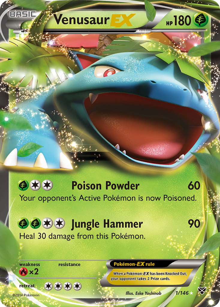 Venusaur EX (1/146) [XY: Base Set] | The Time Vault CA