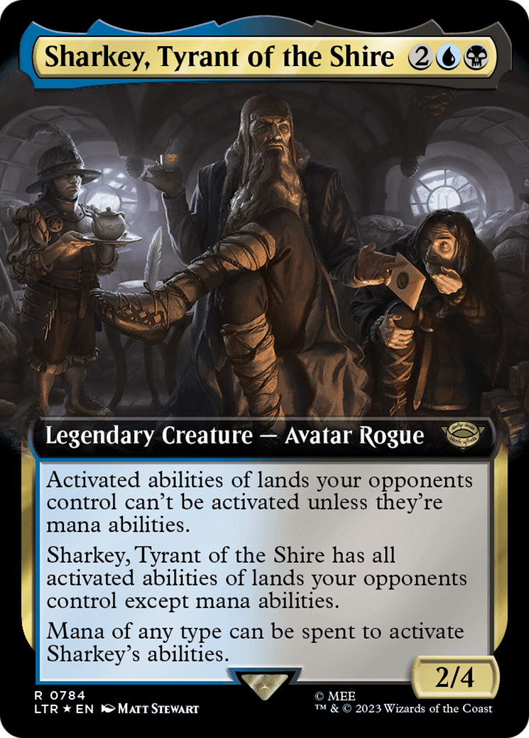 Sharkey, Tyrant of the Shire (Extended Art) (Surge Foil) [The Lord of the Rings: Tales of Middle-Earth] | The Time Vault CA