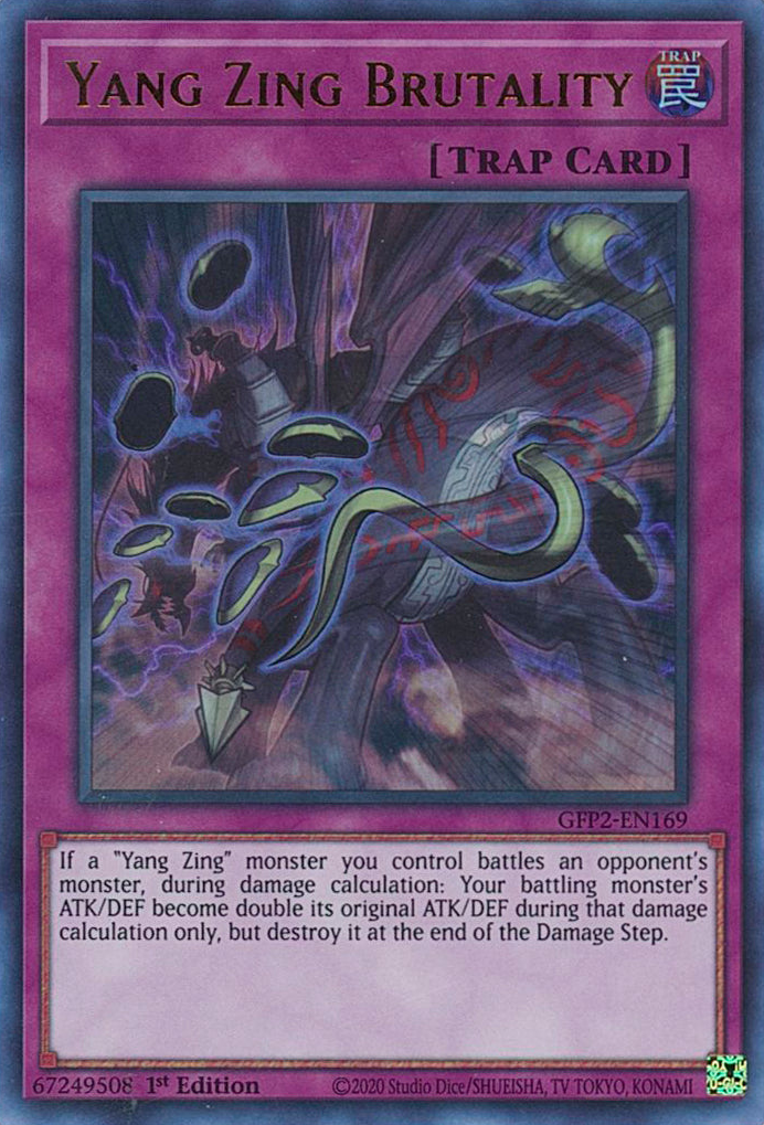 Yang Zing Brutality [GFP2-EN169] Ultra Rare | The Time Vault CA