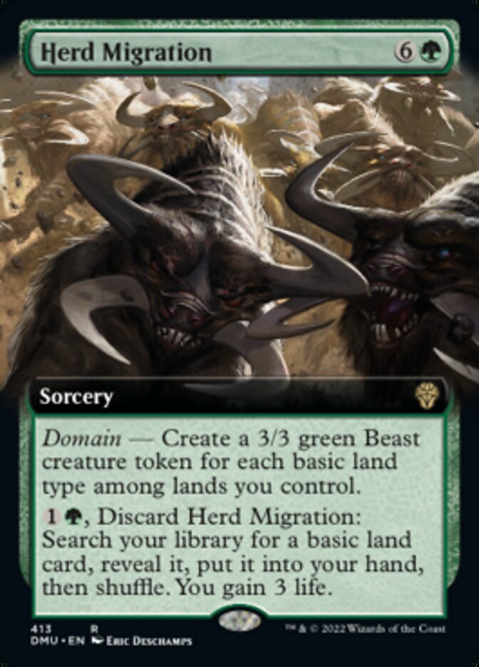 Herd Migration (Extended Art) [Dominaria United] | The Time Vault CA