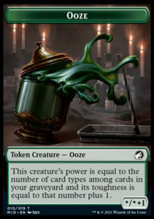 Ooze Token [Innistrad: Midnight Hunt Tokens] | The Time Vault CA