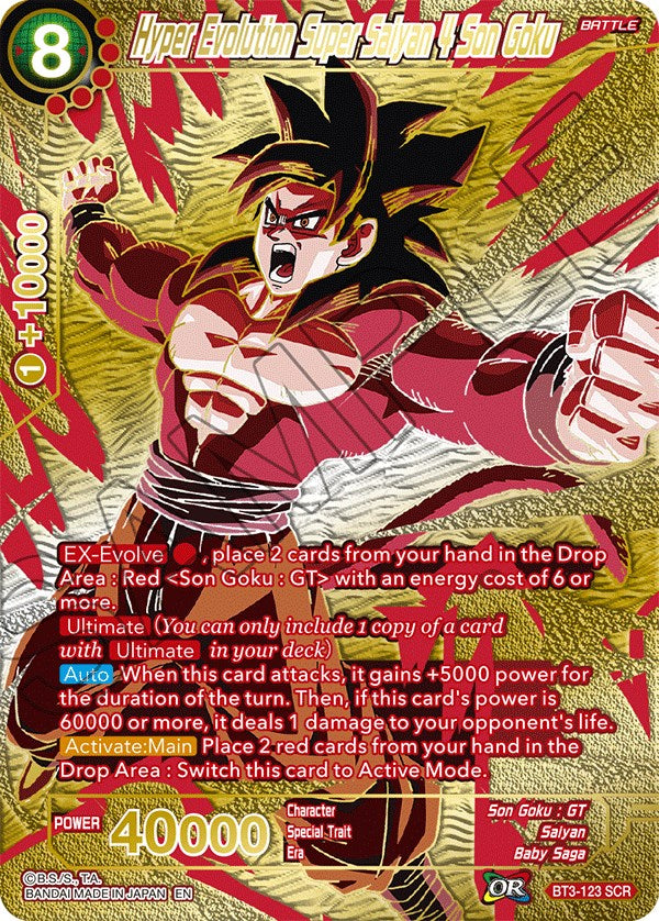 Hyper Evolution Super Saiyan 4 Son Goku (Premium Edition) (BT3-123) [5th Anniversary Set] | The Time Vault CA