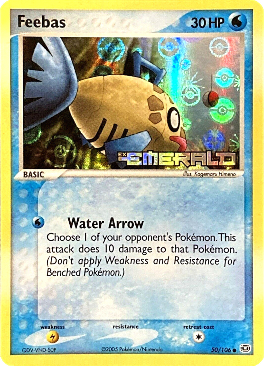 Feebas (50/106) (Stamped) [EX: Emerald] | The Time Vault CA