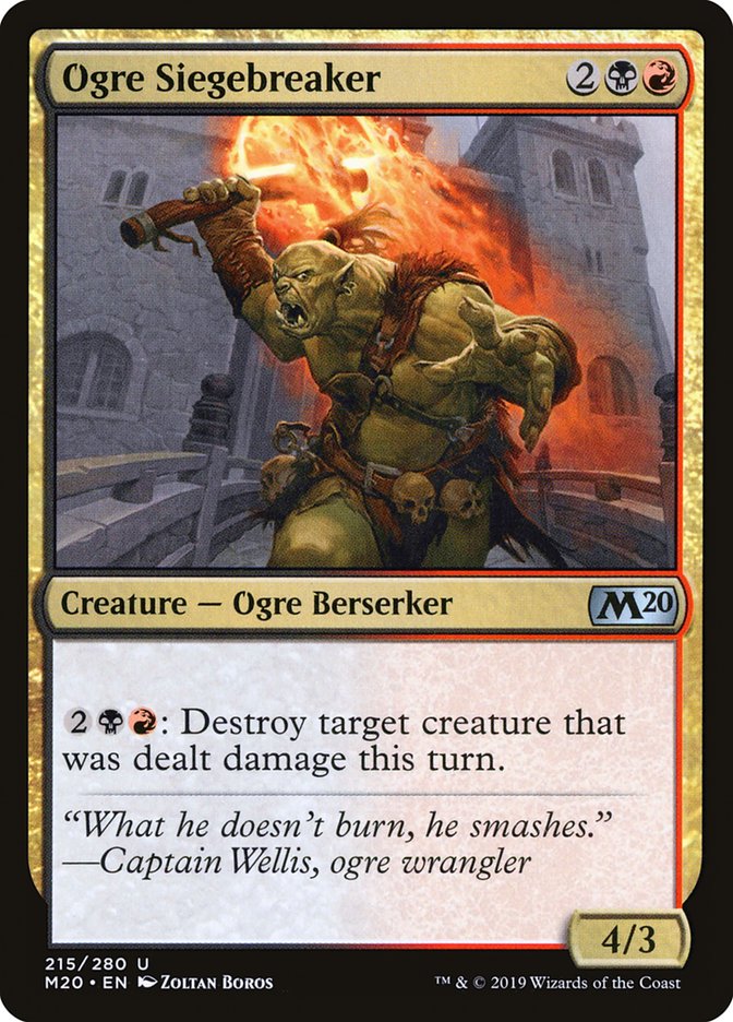 Ogre Siegebreaker [Core Set 2020] | The Time Vault CA