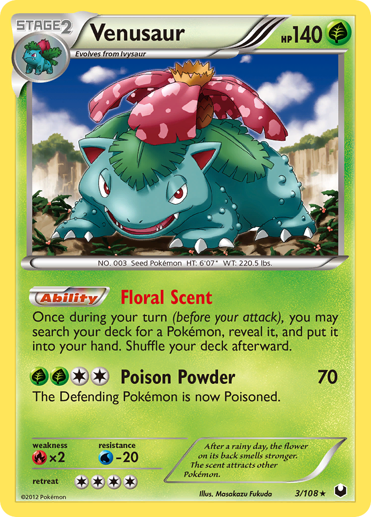 Venusaur (3/108) [Black & White: Dark Explorers] | The Time Vault CA