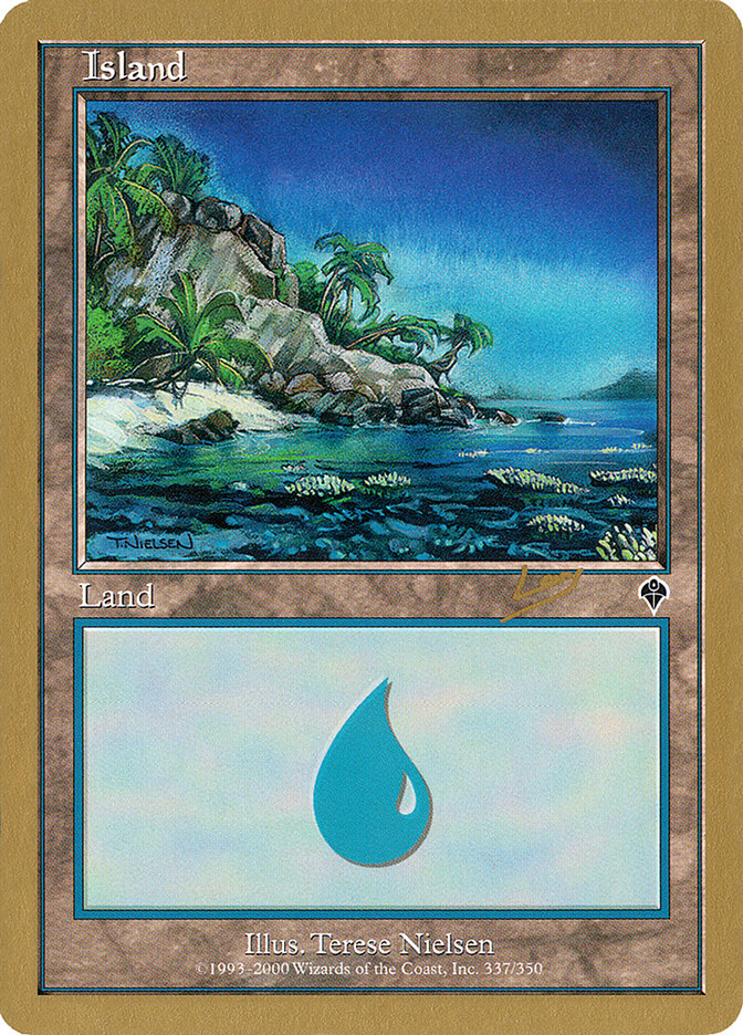 Island (rl337a) (Raphael Levy) [World Championship Decks 2002] | The Time Vault CA