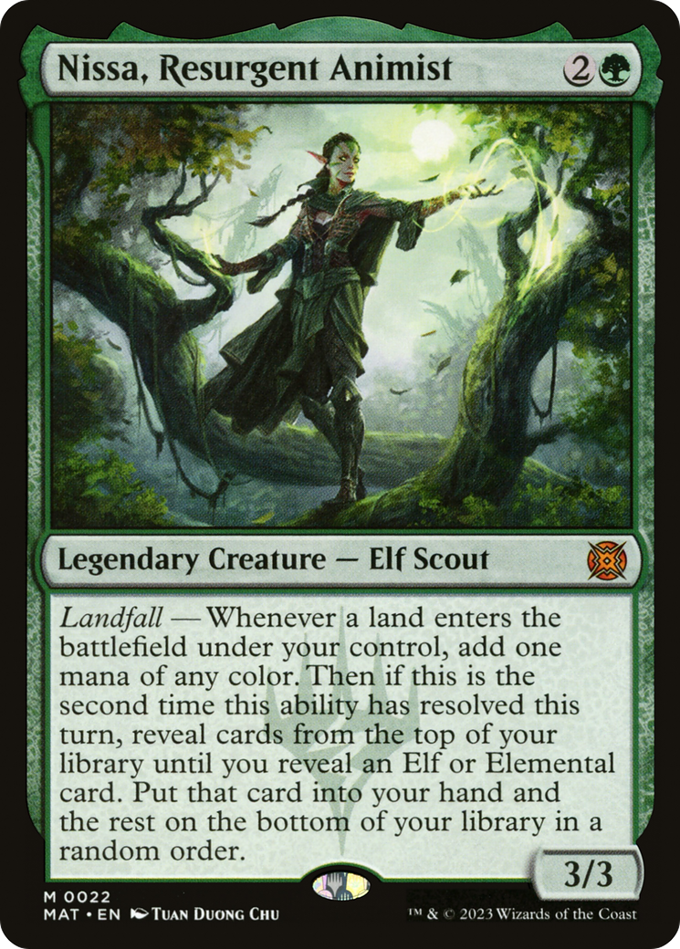 Nissa, Resurgent Animist [March of the Machine: The Aftermath] | The Time Vault CA