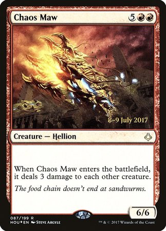 Chaos Maw [Hour of Devastation Promos] | The Time Vault CA