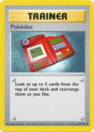 Pokedex (87/102) [Base Set Shadowless Unlimited] | The Time Vault CA