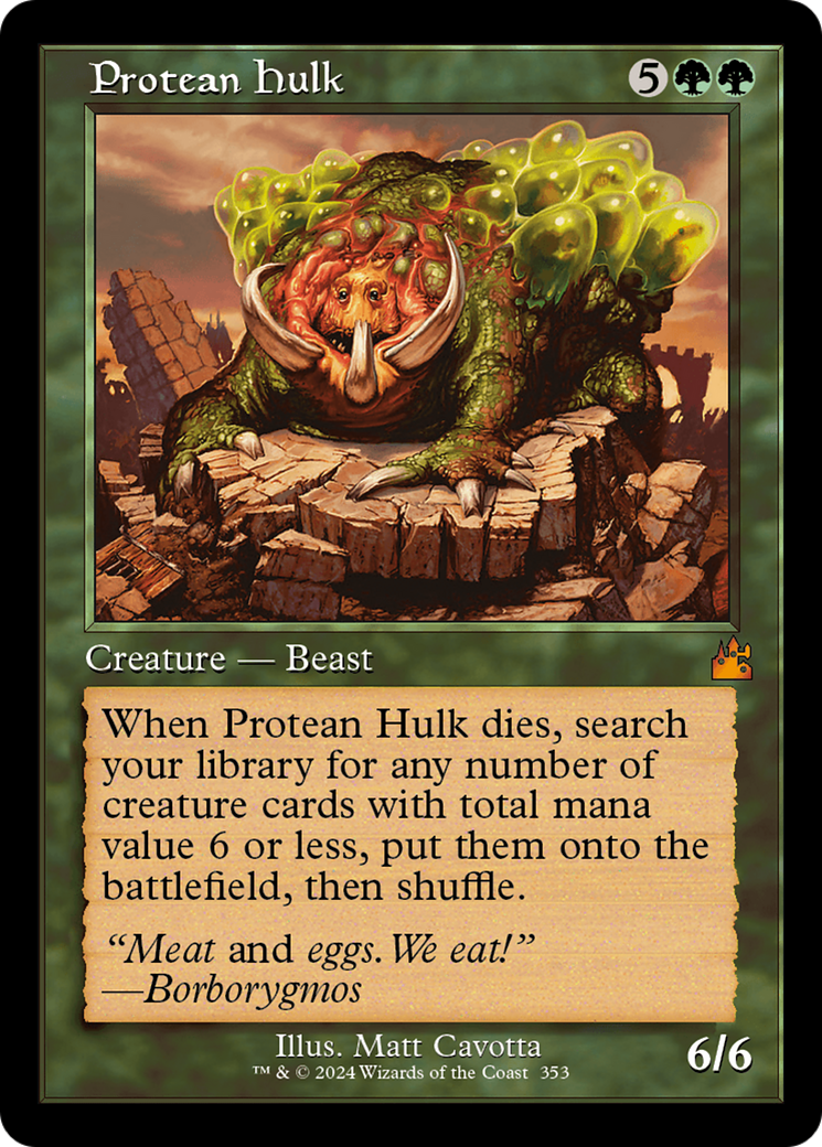 Protean Hulk (Retro Frame) [Ravnica Remastered] | The Time Vault CA