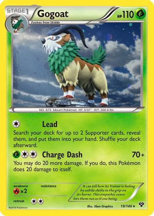 Gogoat (19/146) (Cosmos Holo) [XY: Base Set] | The Time Vault CA