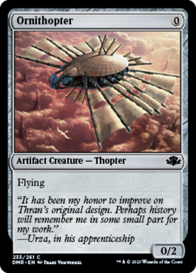 Ornithopter [Dominaria Remastered] | The Time Vault CA