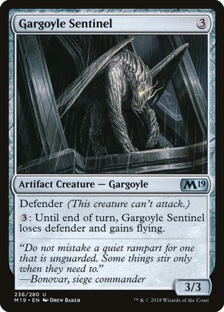 Gargoyle Sentinel [Core Set 2019] | The Time Vault CA