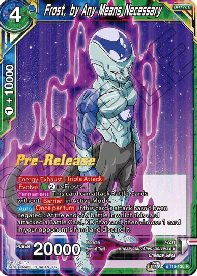 Frost, by Any Means Necessary (BT16-136) [Realm of the Gods Prerelease Promos] | The Time Vault CA