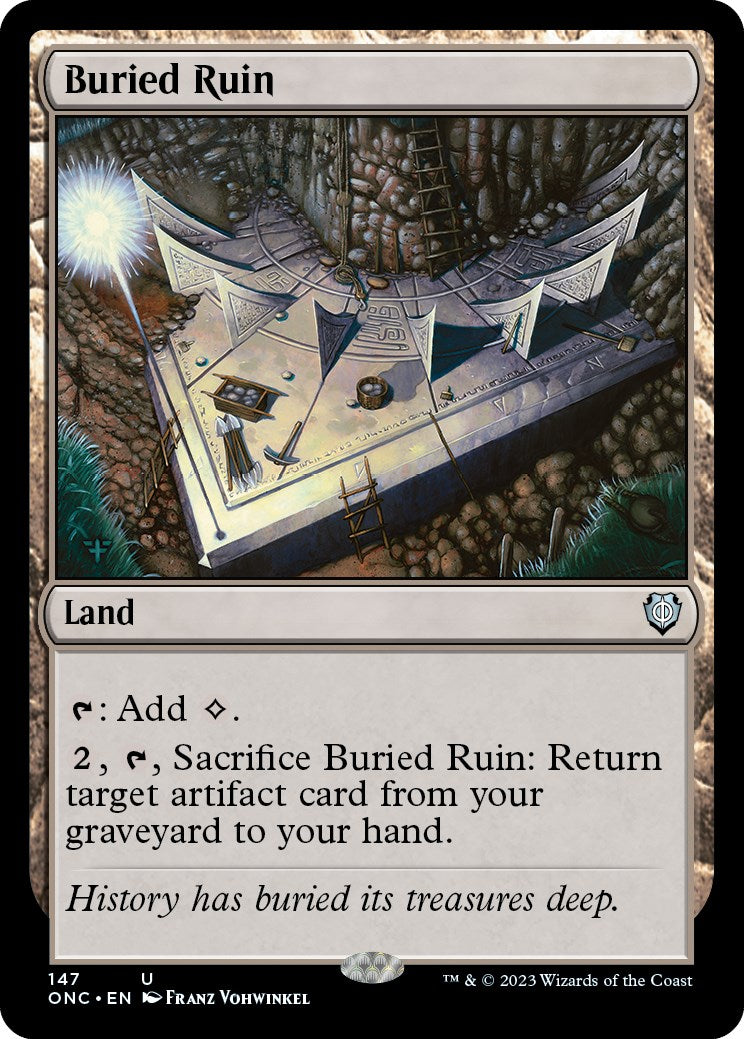 Buried Ruin [Phyrexia: All Will Be One Commander] | The Time Vault CA