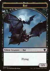 Bat // Vampire Double-sided Token [Commander 2017 Tokens] | The Time Vault CA