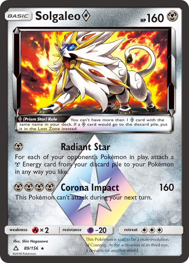 Solgaleo (89/156) (Prism Star) [Sun & Moon: Ultra Prism] | The Time Vault CA