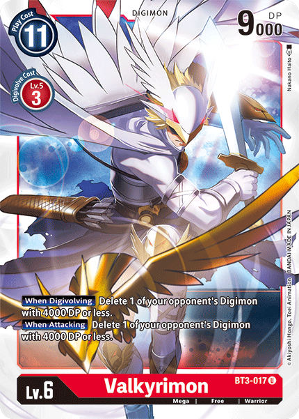 Valkyrimon [BT3-017] [Release Special Booster Ver.1.5] | The Time Vault CA