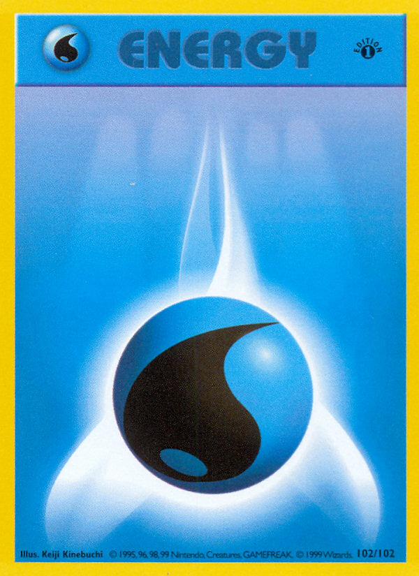 Water Energy (102/102) (Shadowless) [Base Set 1st Edition] | The Time Vault CA