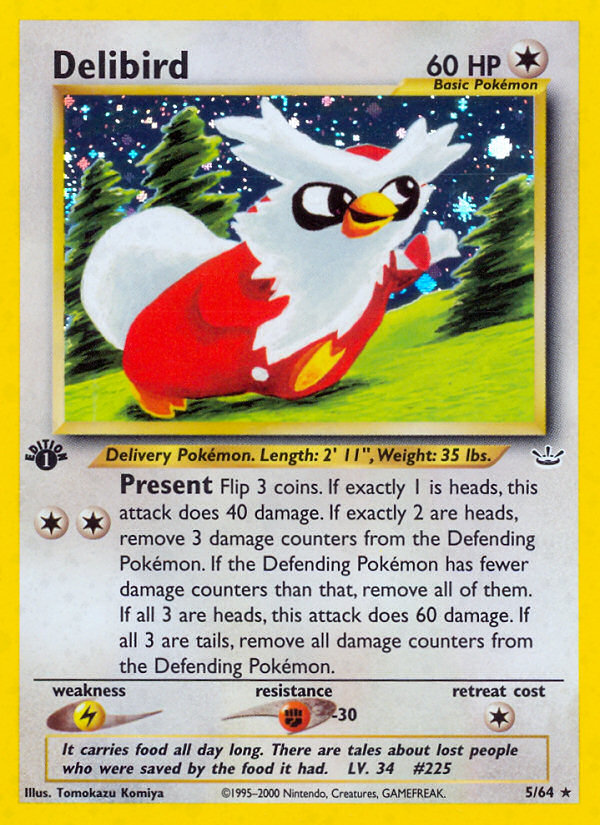 Delibird (5/64) [Neo Revelation 1st Edition] | The Time Vault CA