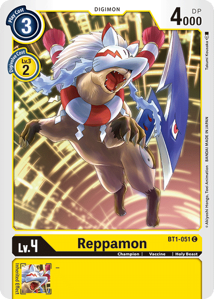 Reppamon [BT1-051] [Release Special Booster Ver.1.0] | The Time Vault CA