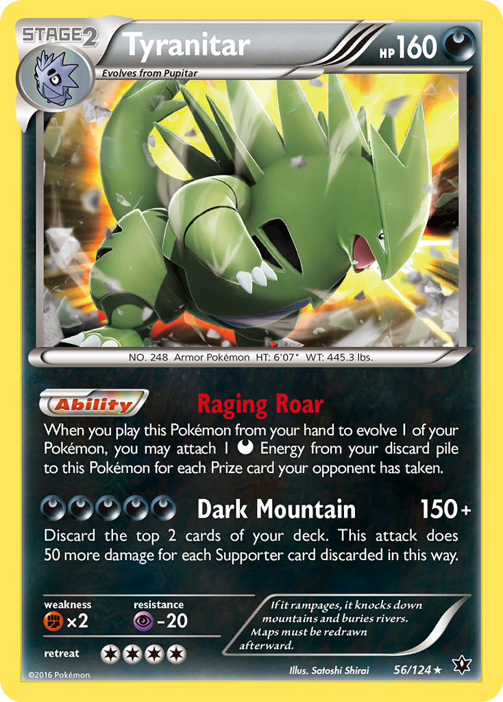 Tyranitar (56/124) [XY: Fates Collide] | The Time Vault CA