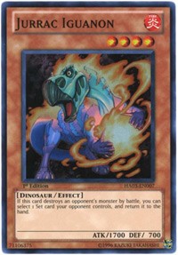 Jurrac Iguanon [HA03-EN007] Super Rare | The Time Vault CA