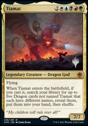 Tiamat (Promo Pack) [Dungeons & Dragons: Adventures in the Forgotten Realms Promos] | The Time Vault CA